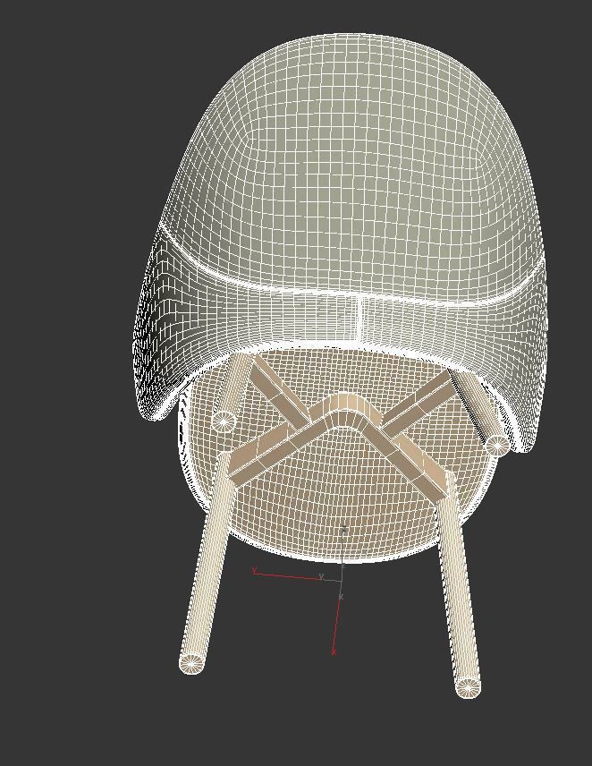 Alba armchair 3D model_12