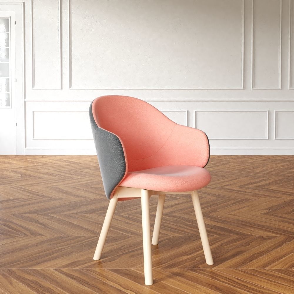 Alba armchair 3D model_1