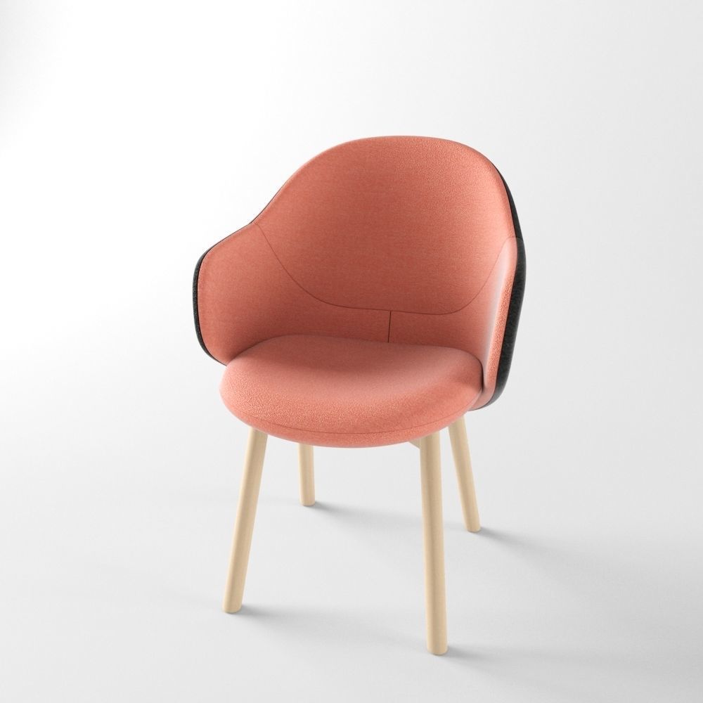 Alba armchair 3D model_5