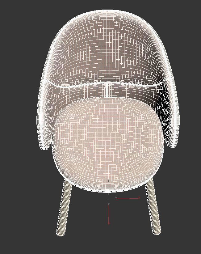 Alba armchair 3D model_13