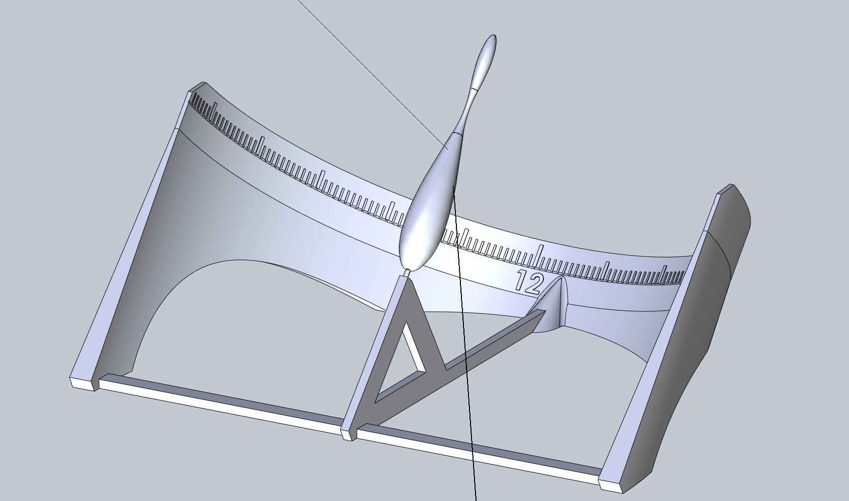 Analemma Sundial 3D print model_9