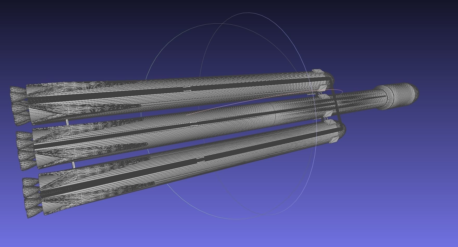 Space-X Falcon Heavy Aerodynamics Model 3D print model_15