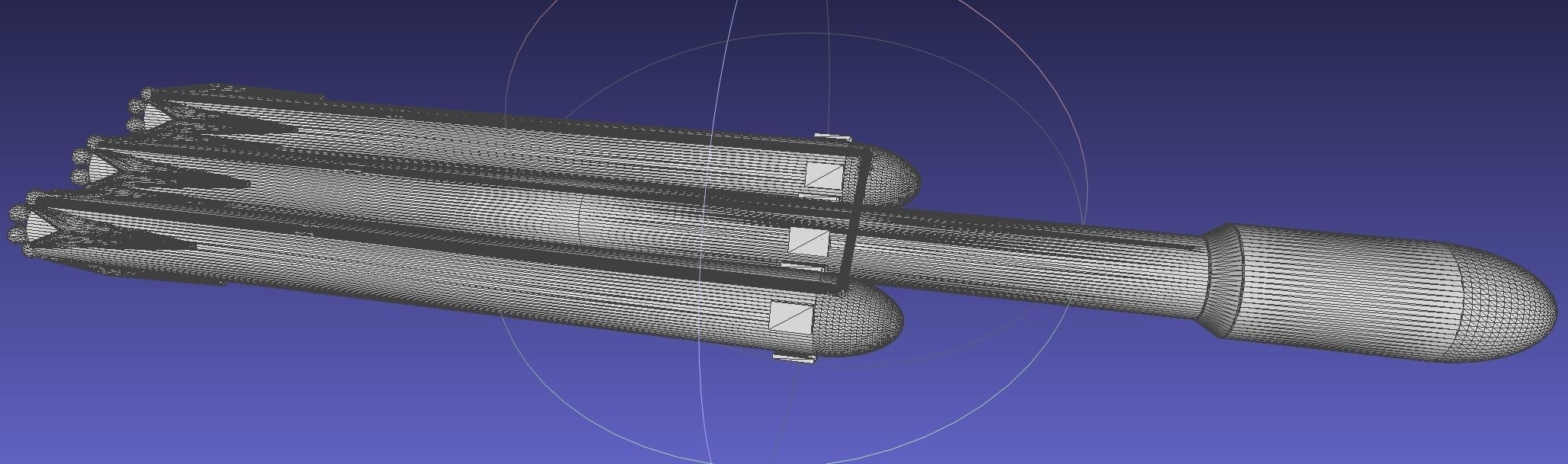 Space-X Falcon Heavy Aerodynamics Model 3D print model_16