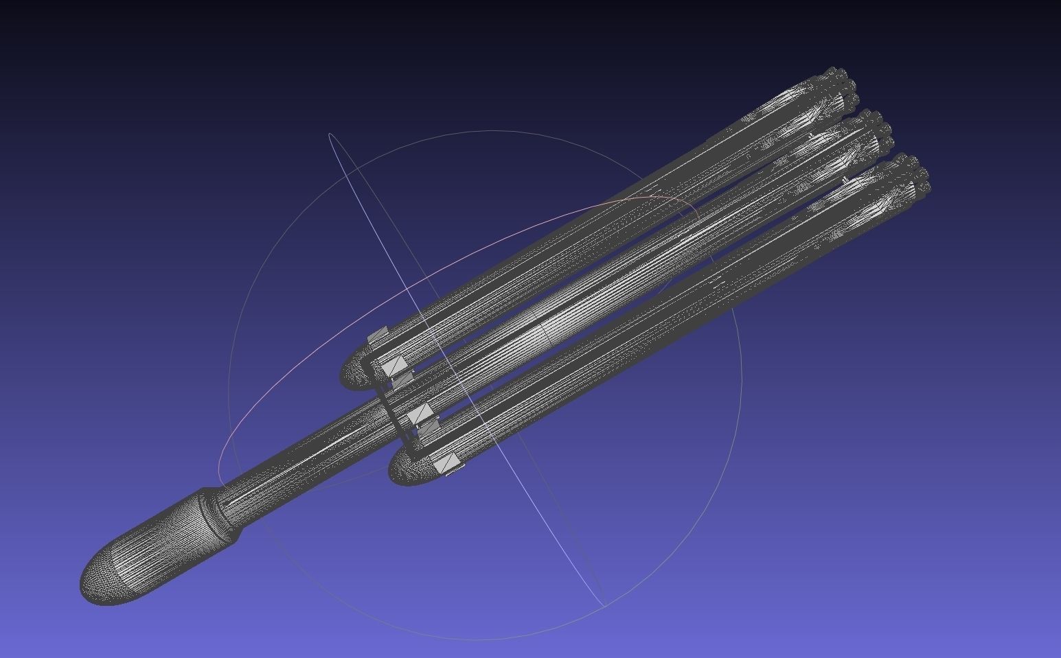 Space-X Falcon Heavy Aerodynamics Model 3D print model_18