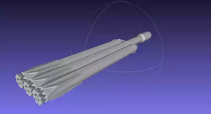 Space-X Falcon Heavy Aerodynamics Model 3D print model