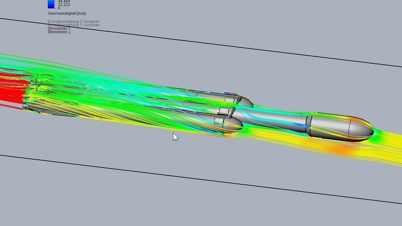 Space-X Falcon Heavy Aerodynamics Model 3D print model_7