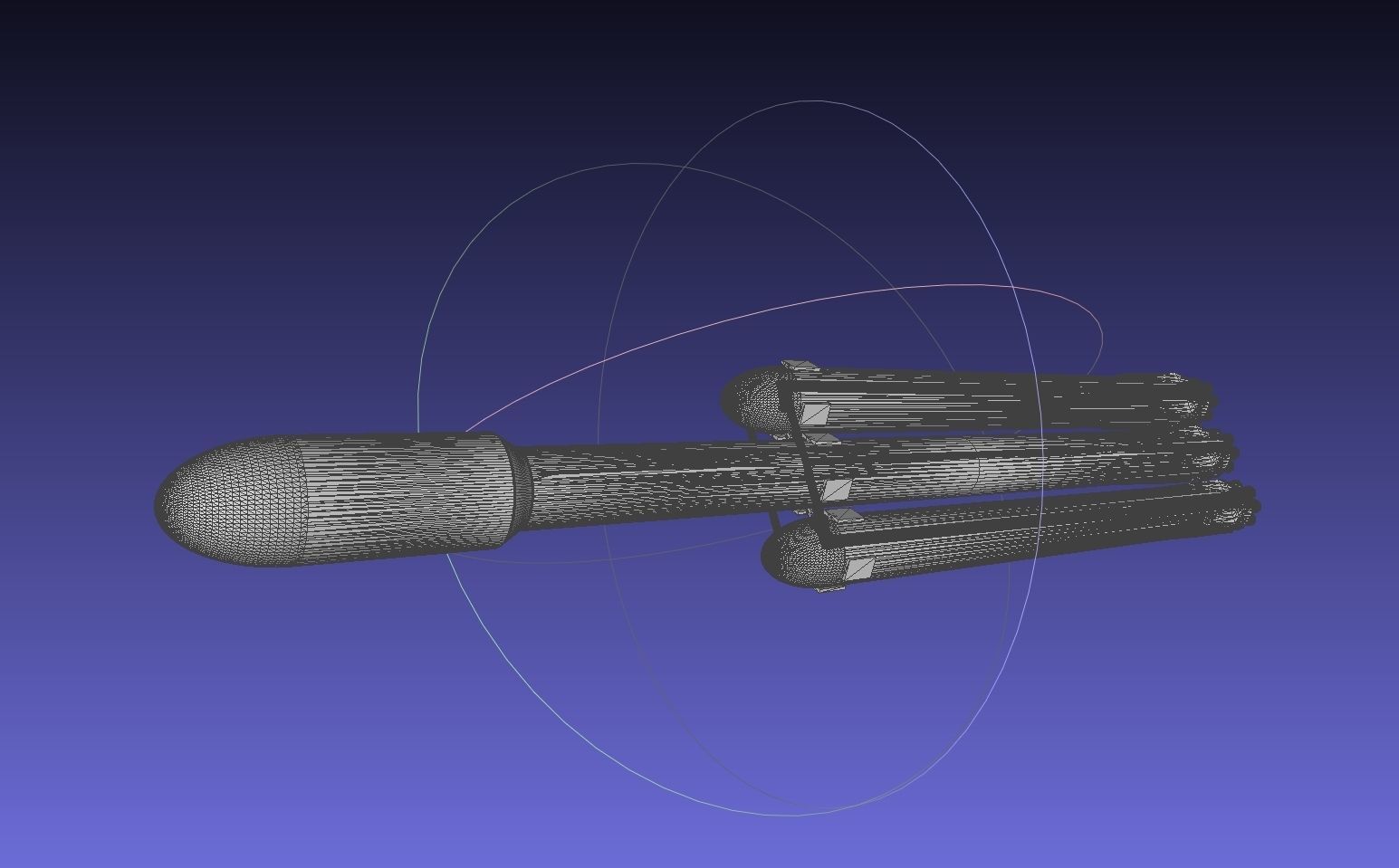 Space-X Falcon Heavy Aerodynamics Model 3D print model_17