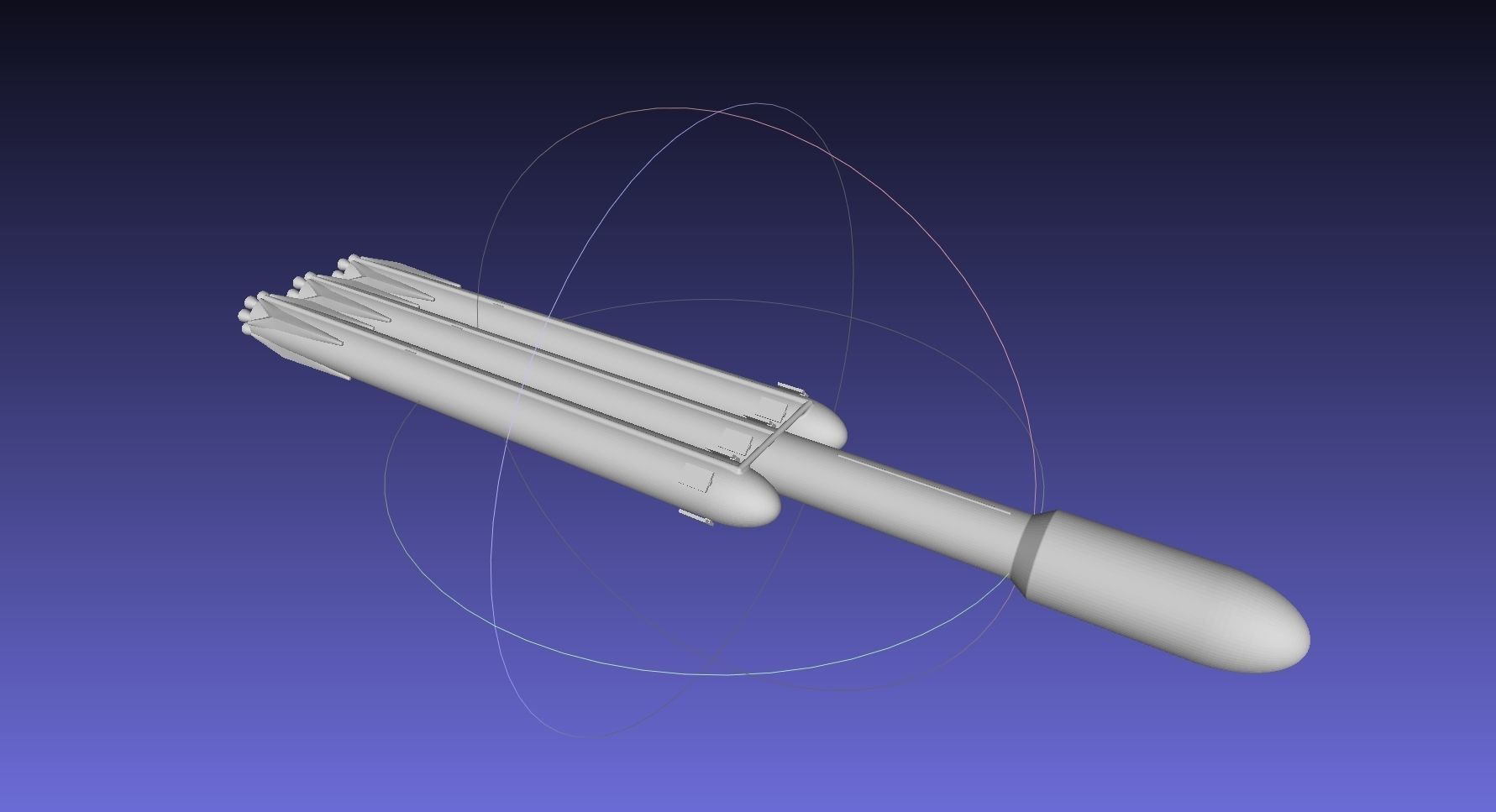 Space-X Falcon Heavy Aerodynamics Model 3D print model_12