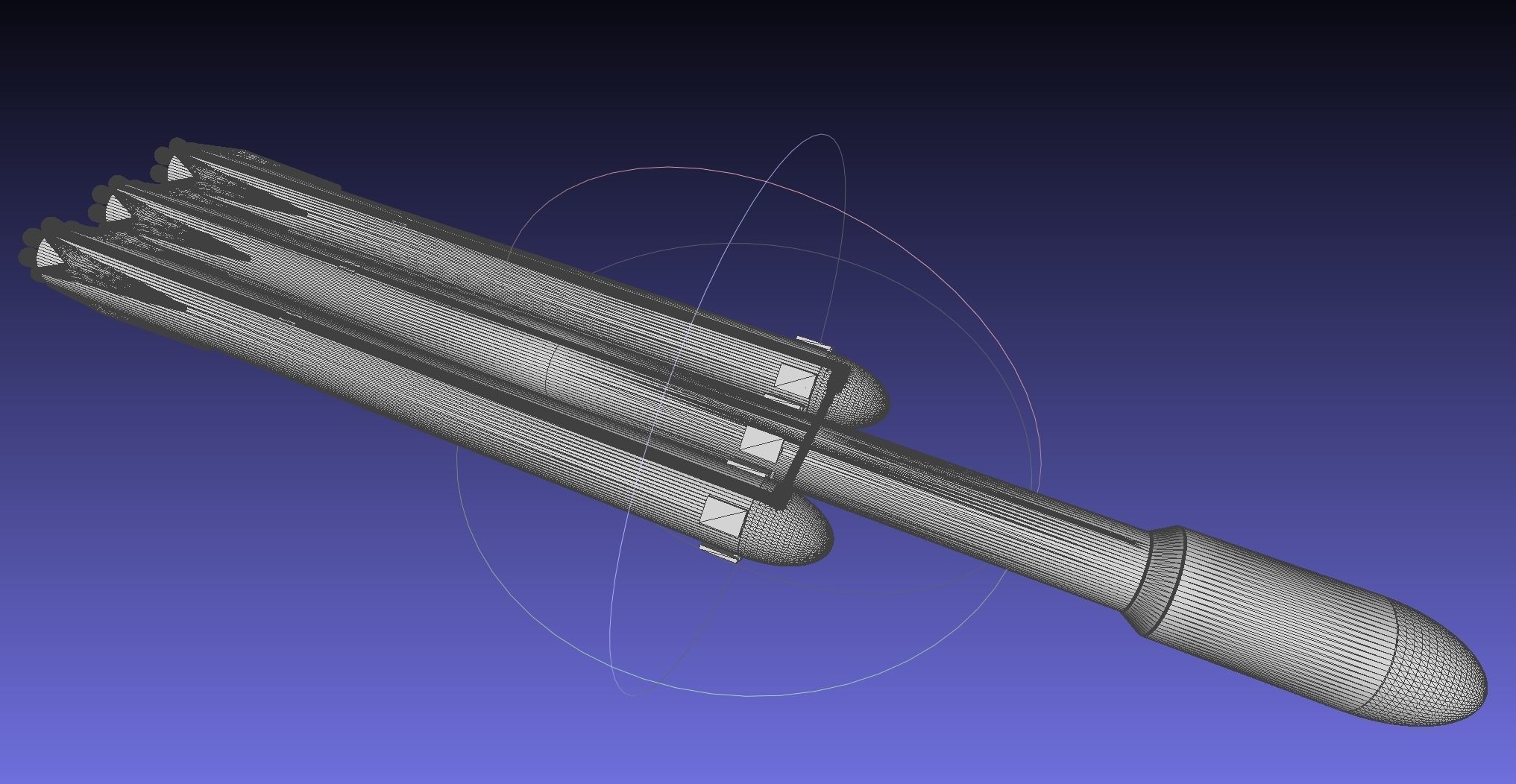 Space-X Falcon Heavy Aerodynamics Model 3D print model_13