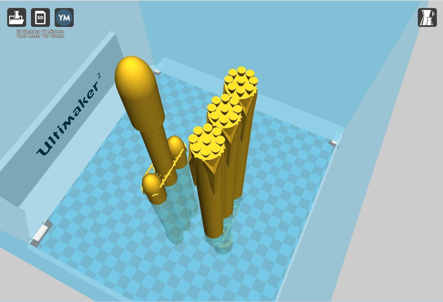 Space-X Falcon Heavy Aerodynamics Model 3D print model_37