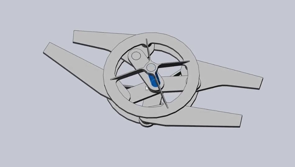Efficient Ornithopter Wingflap Drive Mechanism Prototype 3D print model_10