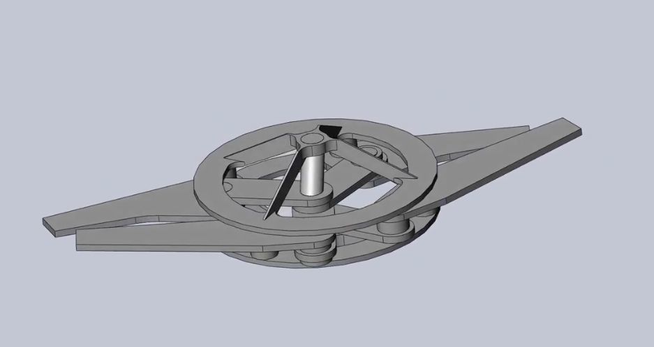 Efficient Ornithopter Wingflap Drive Mechanism Prototype 3D print model_7