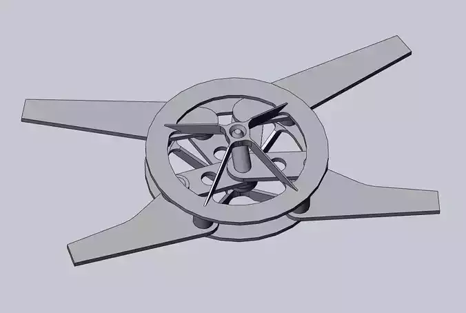 Efficient Ornithopter Wingflap Drive Mechanism Prototype 3D print model
