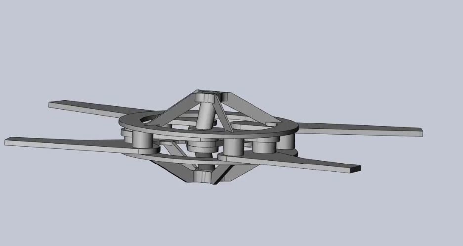 Efficient Ornithopter Wingflap Drive Mechanism Prototype 3D print model_11