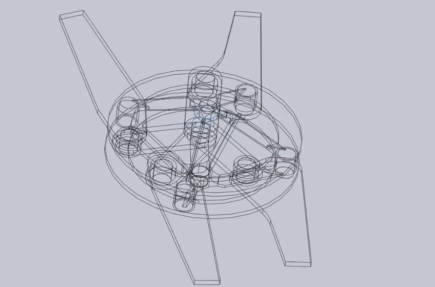 Efficient Ornithopter Wingflap Drive Mechanism Prototype 3D print model_15
