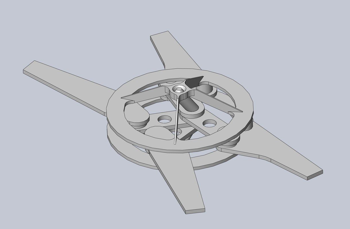 Efficient Ornithopter Wingflap Drive Mechanism Prototype 3D print model_6