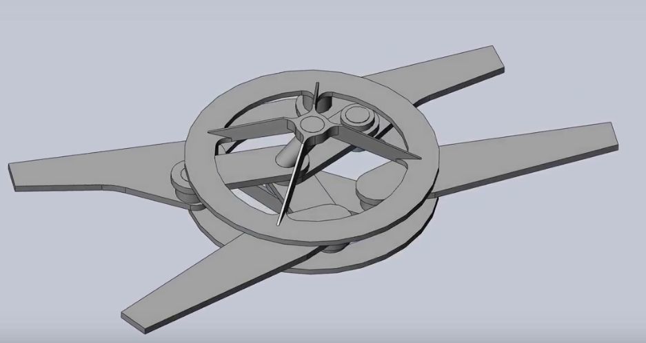 Efficient Ornithopter Wingflap Drive Mechanism Prototype 3D print model_14