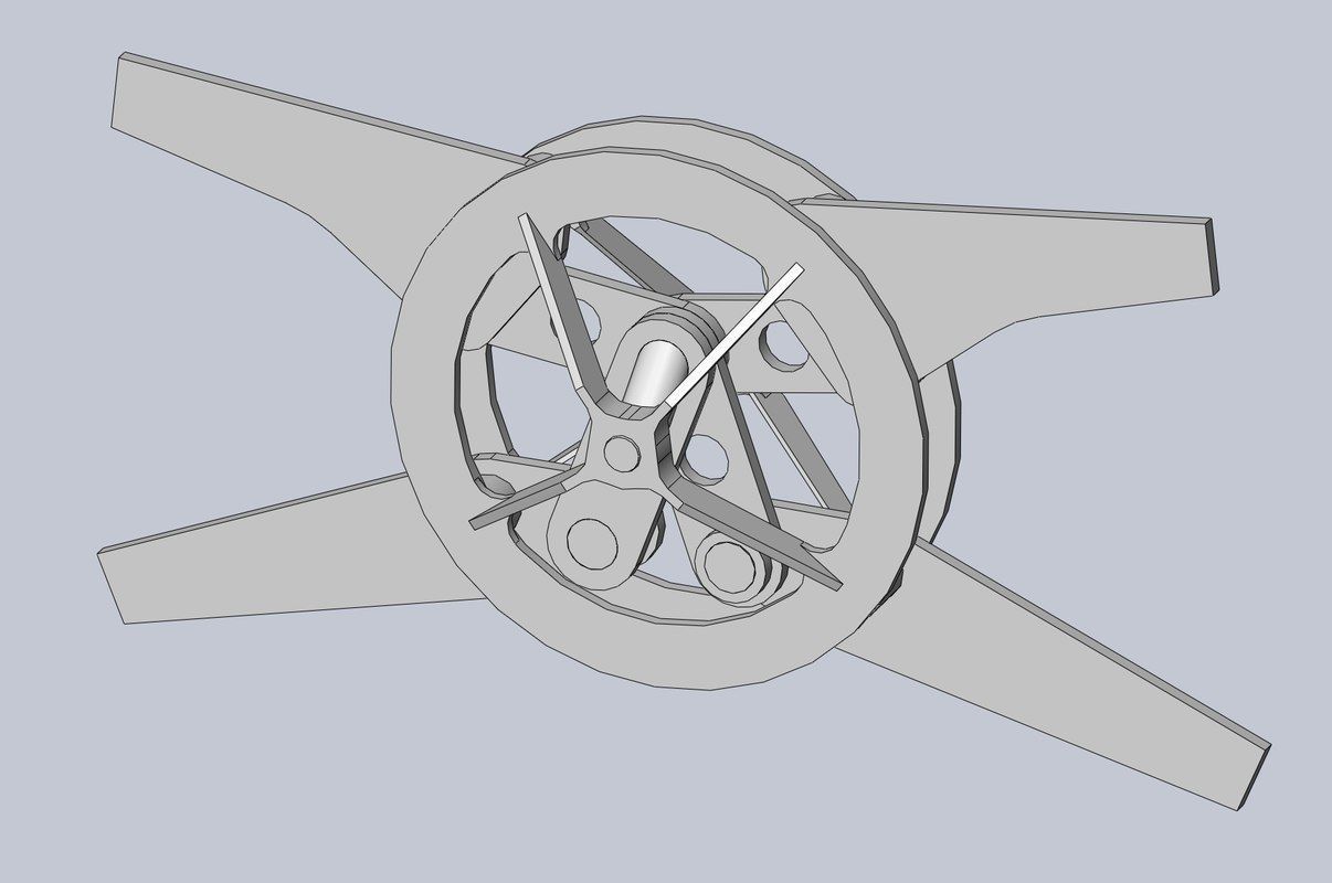 Efficient Ornithopter Wingflap Drive Mechanism Prototype 3D print model_5