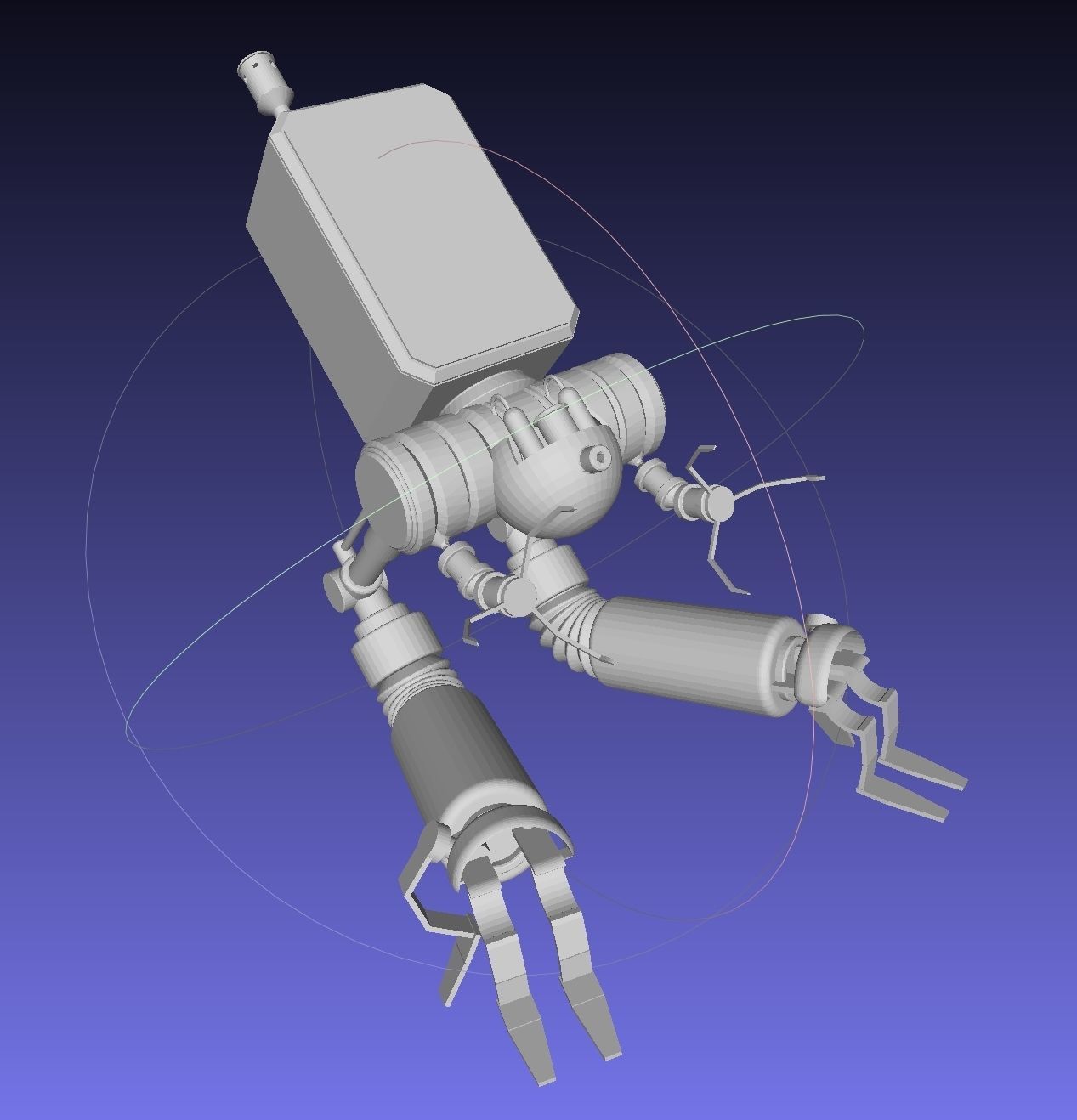 NieR Automata Pod 042 Model Work In Progress 3D print model_9