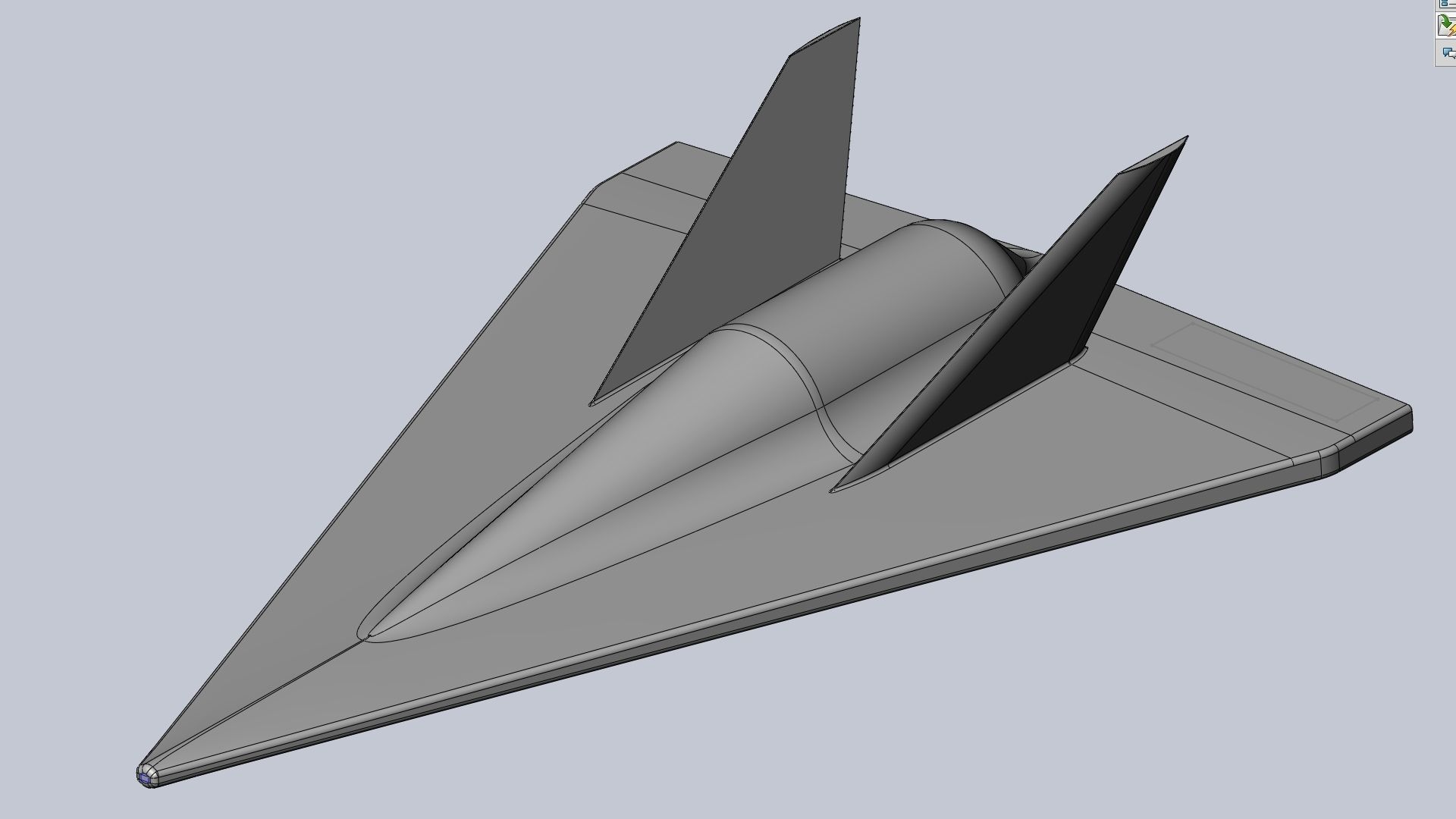 SSTO Spaceplane Design Printable Model 3D print model_12