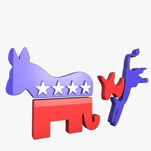 Political Icons 3D model_2