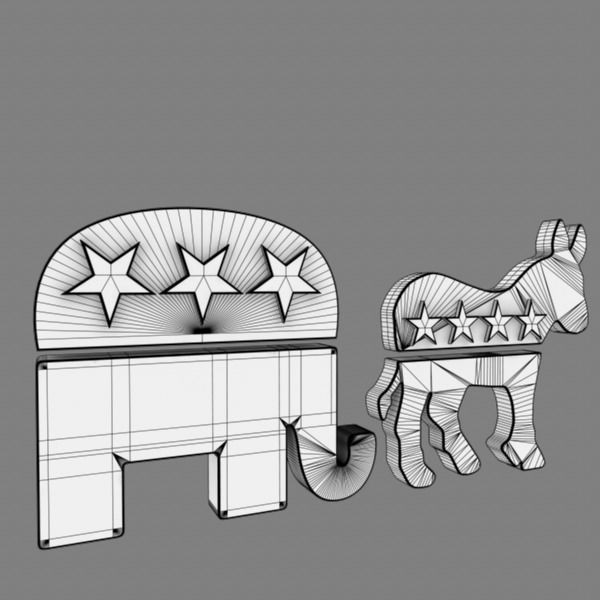 Political Icons 3D model_5