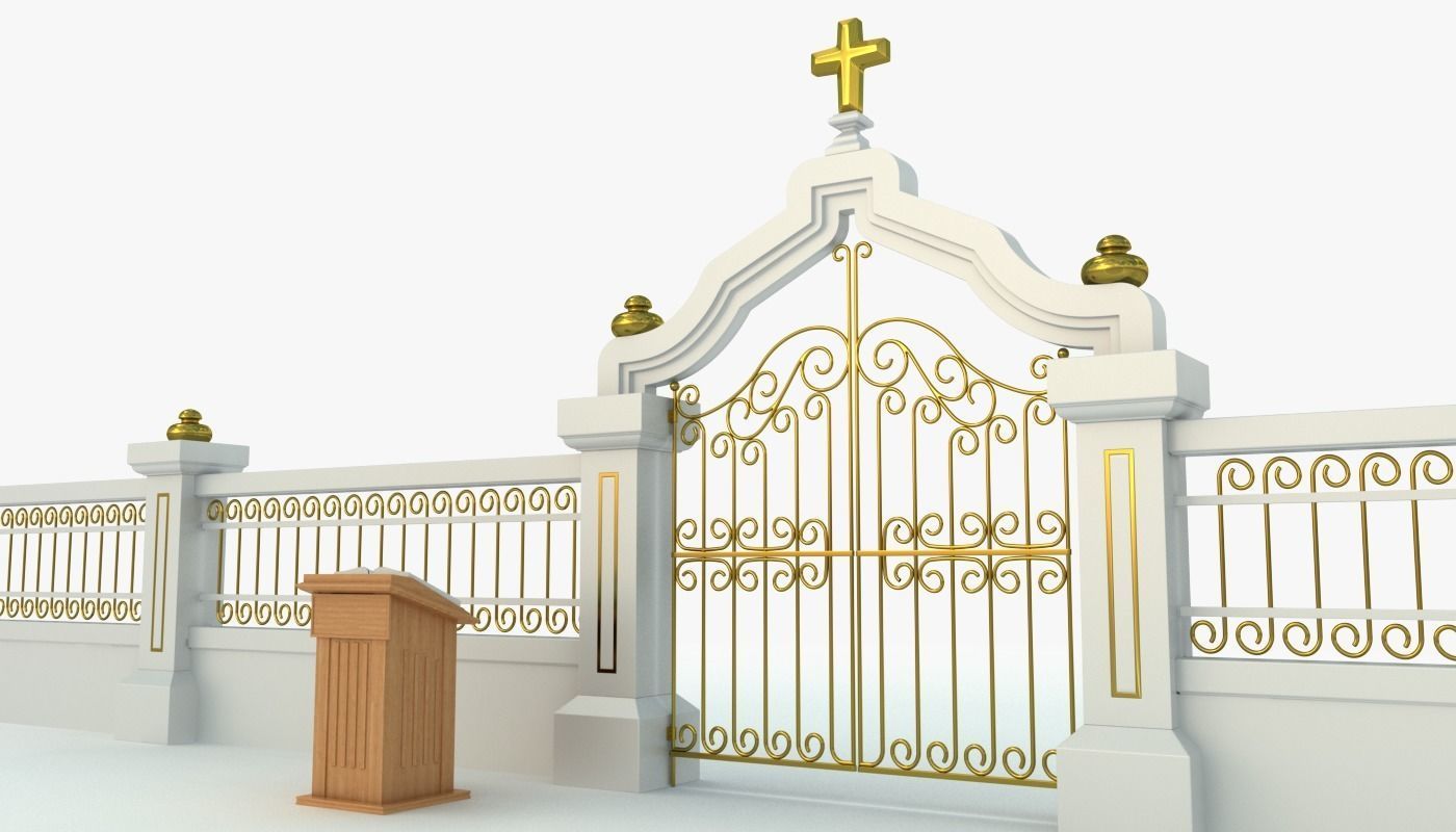 Pearly Gates of Heaven 3D model_1