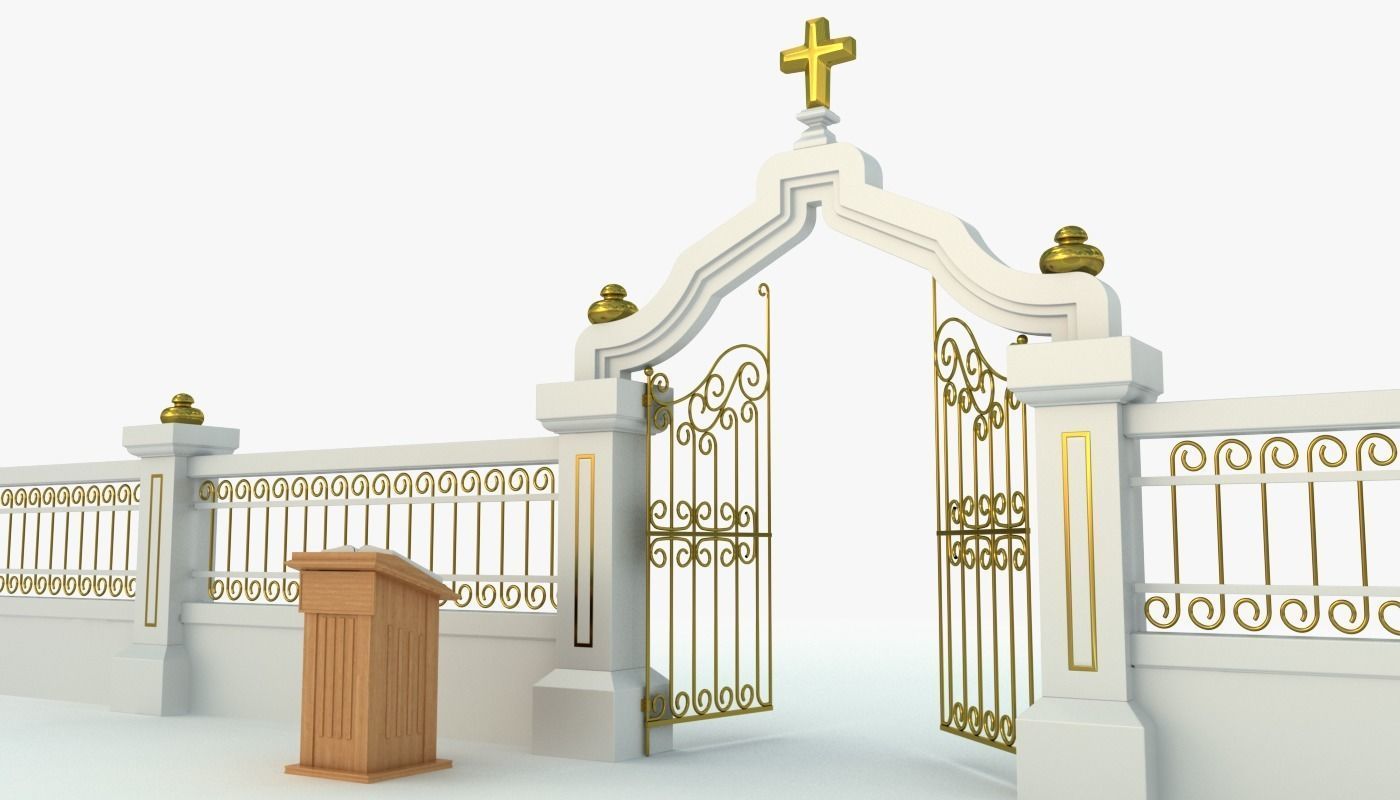 Pearly Gates of Heaven 3D model_2