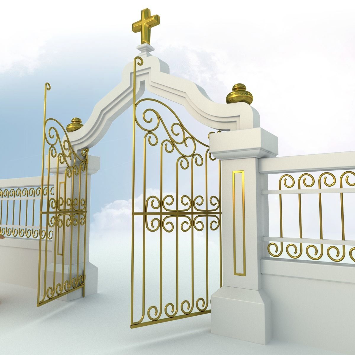 Pearly Gates of Heaven 3D model_8