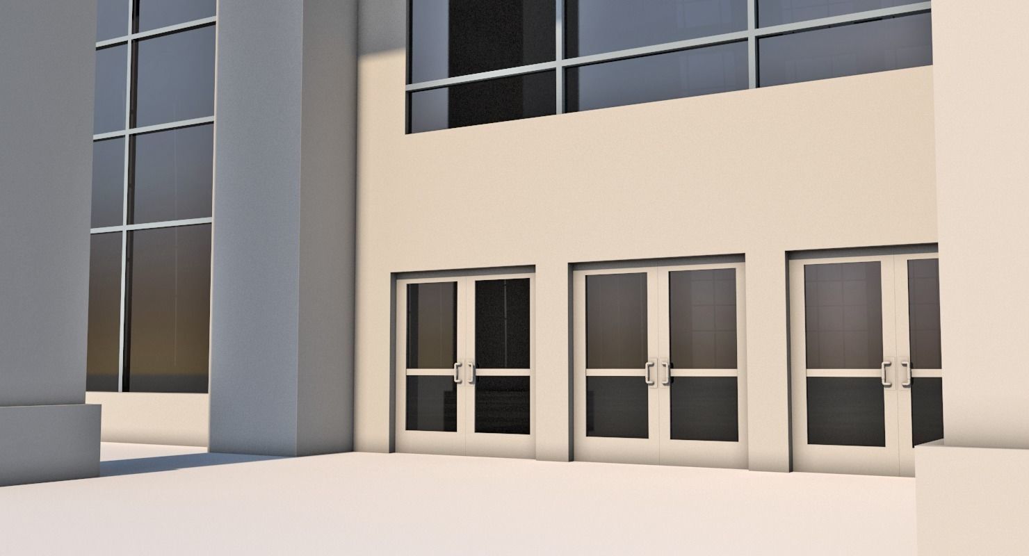 Office Building 3 3D model_5