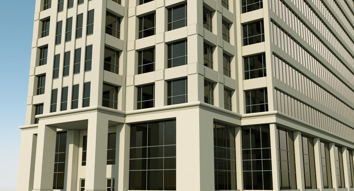 Office Building 3 3D model_4