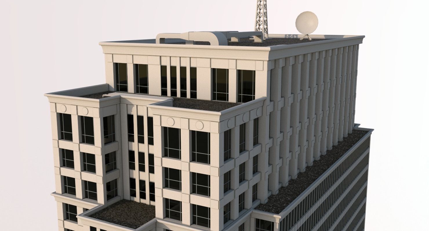 Office Building 3 3D model_2