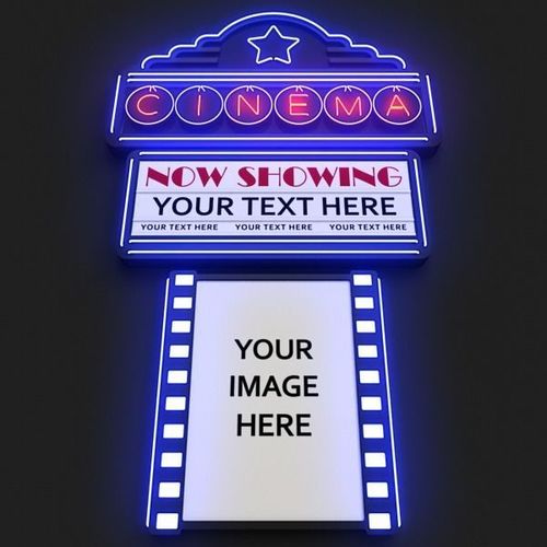 Movie Theater Marquee 3D model