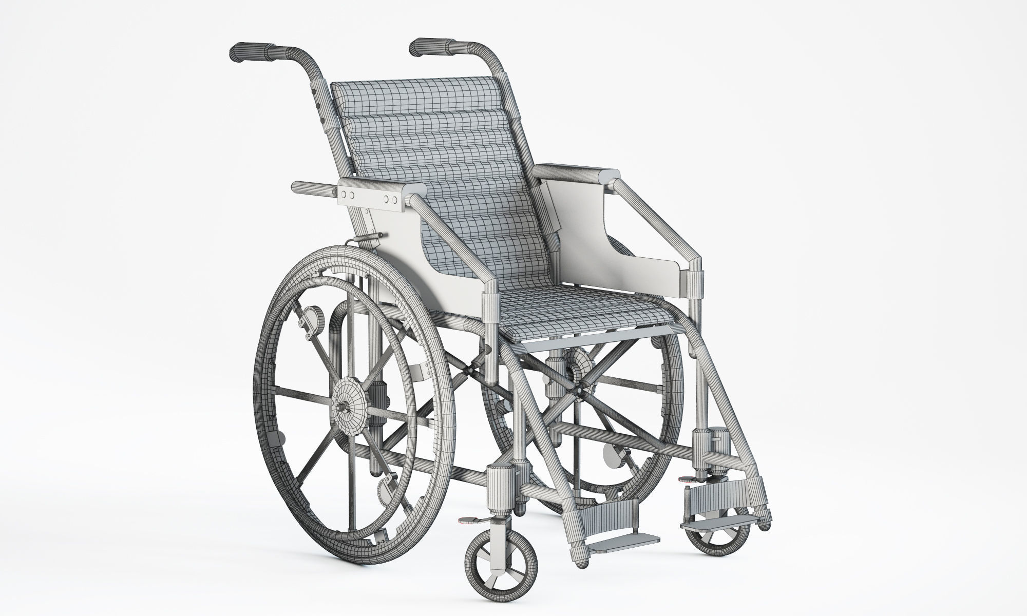 Wheelchair 3D model_1