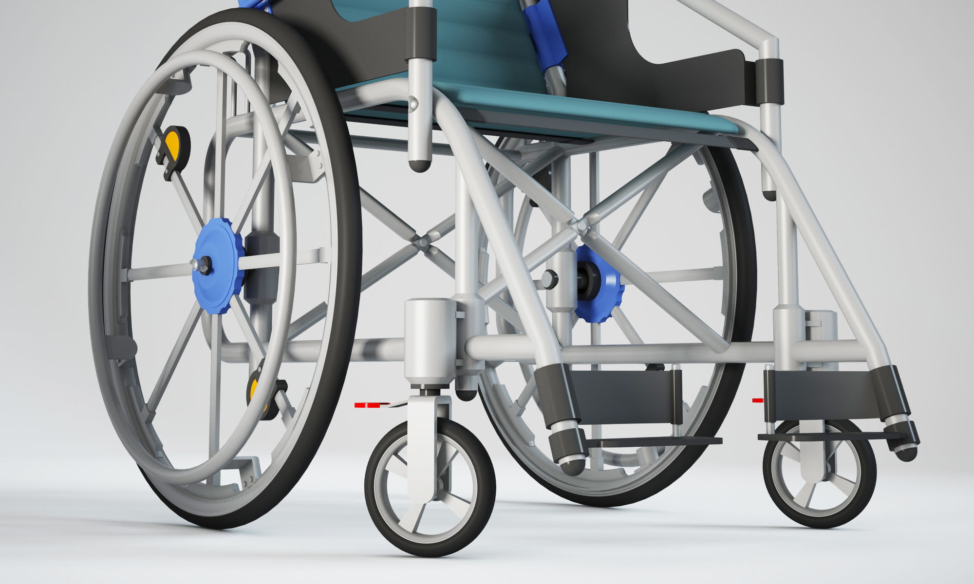 Wheelchair 3D model_2