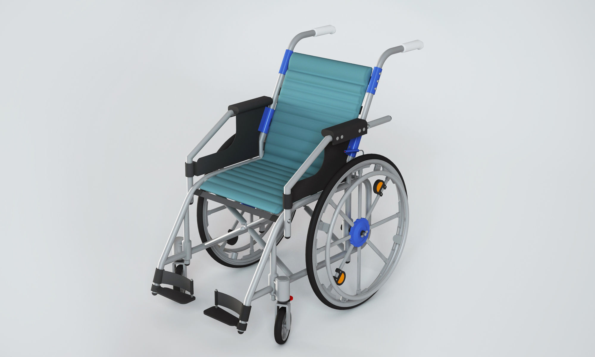 Wheelchair 3D model_4