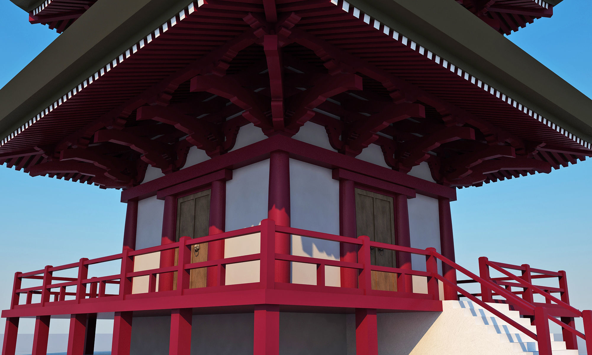 Modern temple 3D model_13