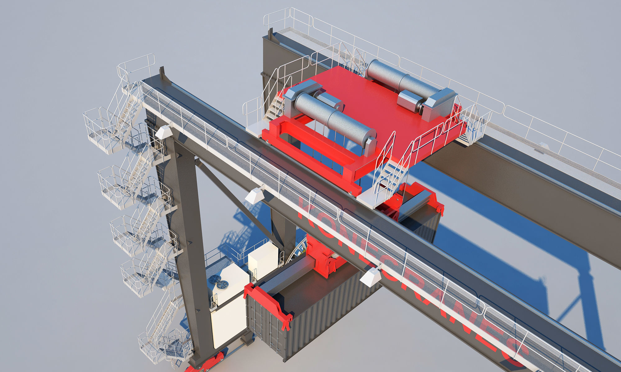 Gantry crane 3D model_11