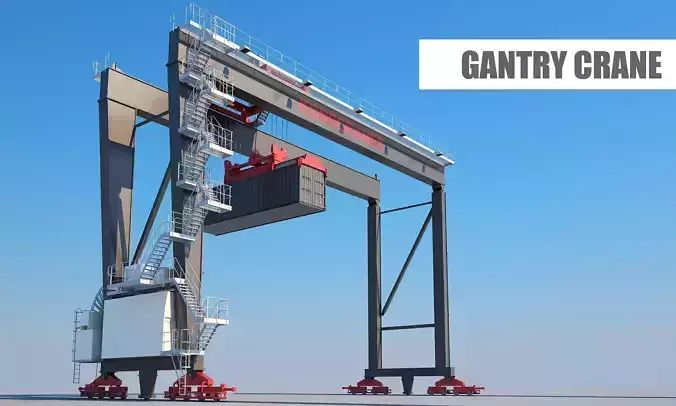 Gantry crane 3D model
