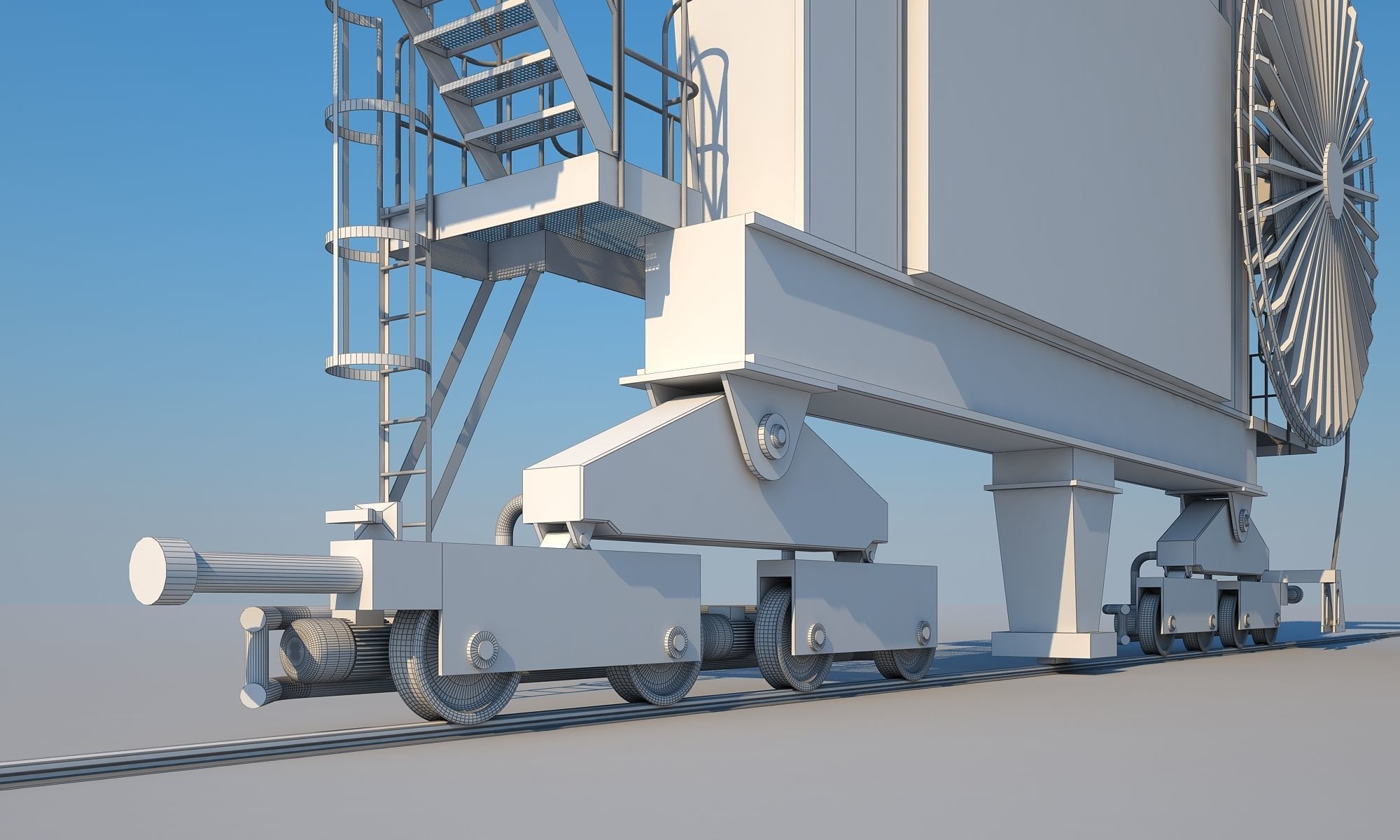 Gantry crane 3D model_7