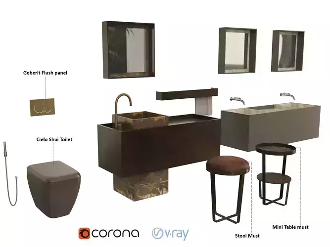 Must Altamarea Bathroom 3D model