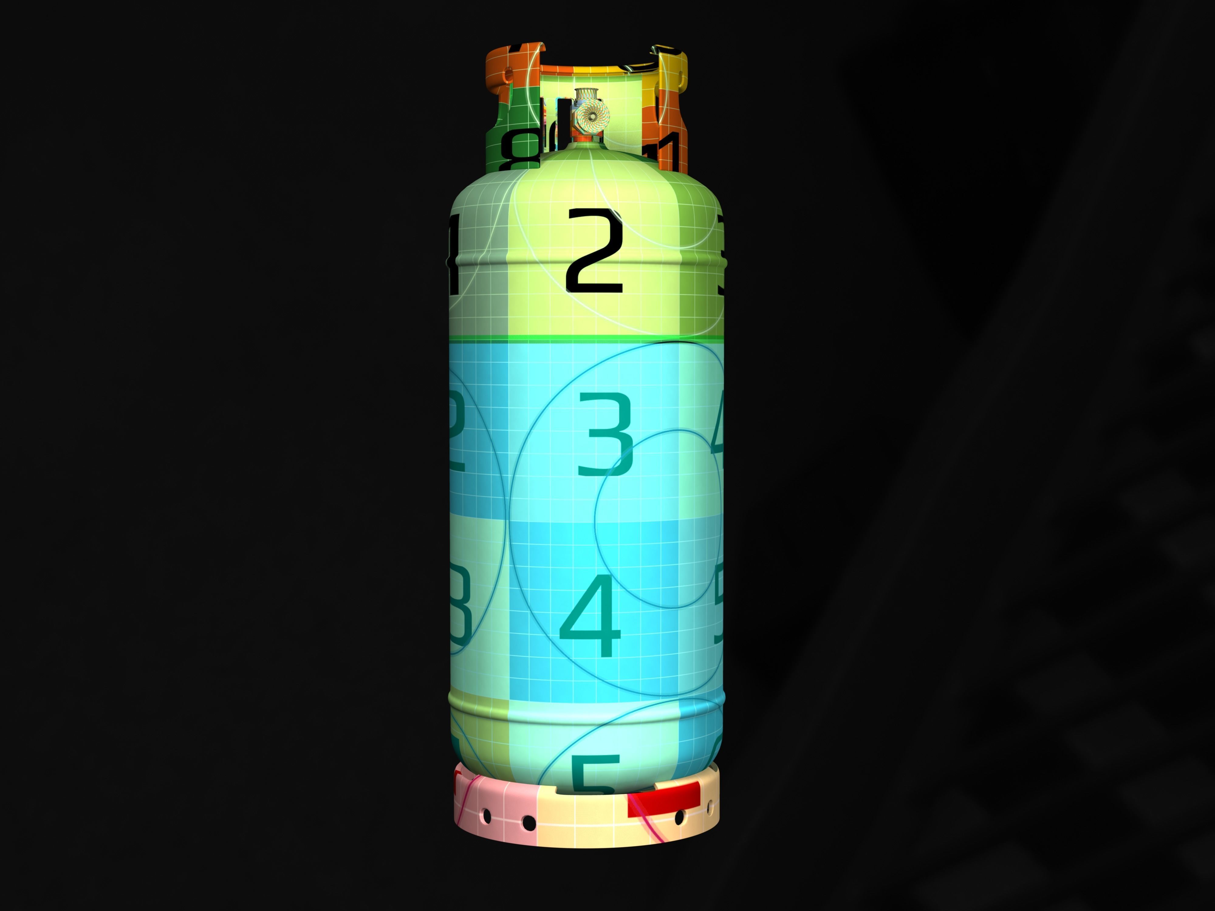 Gas cilinder 3D model_7
