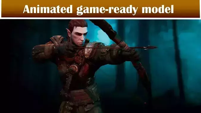 Archer Lambert Game Ready Model Low-poly 3D model