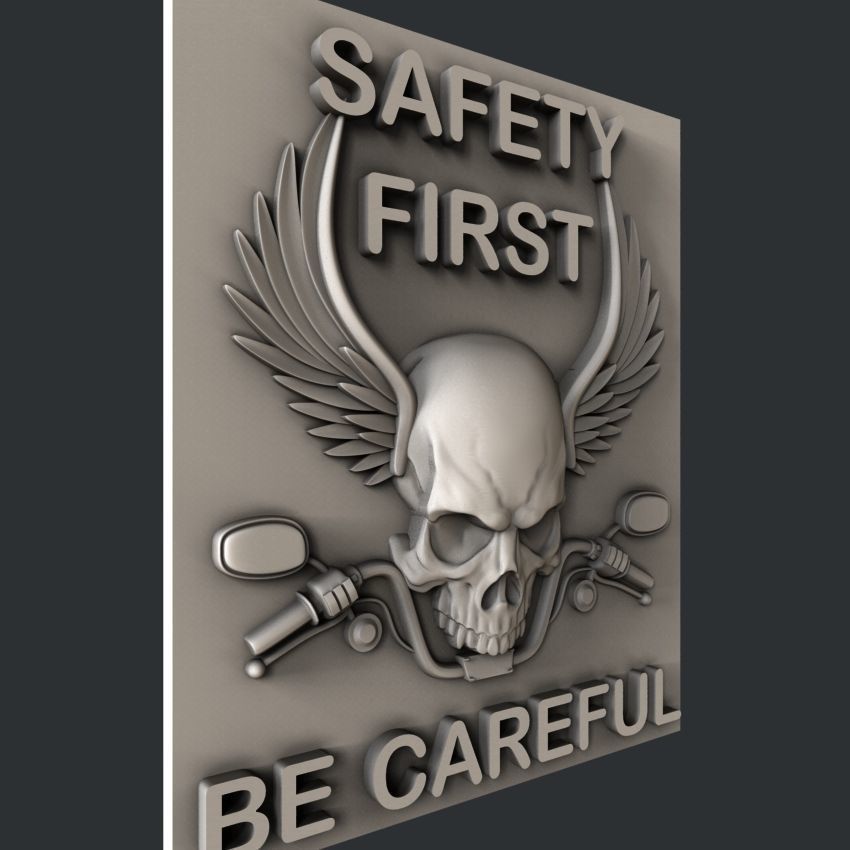 3d STL models for CNC safety first 3D model_1
