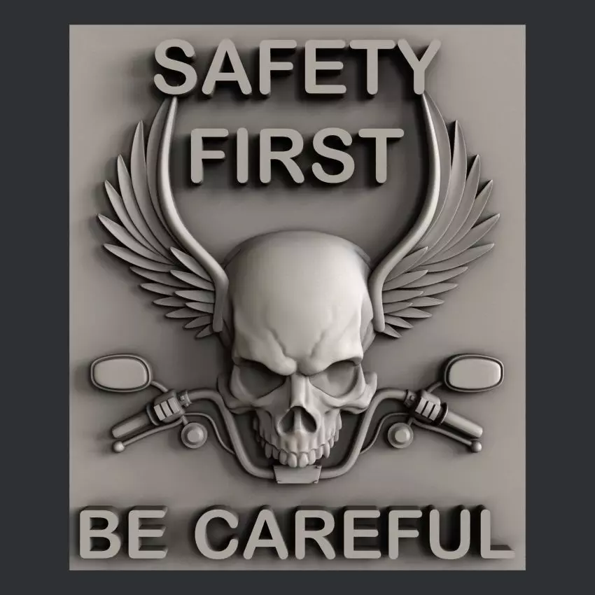 3d STL models for CNC safety first 3D model_0
