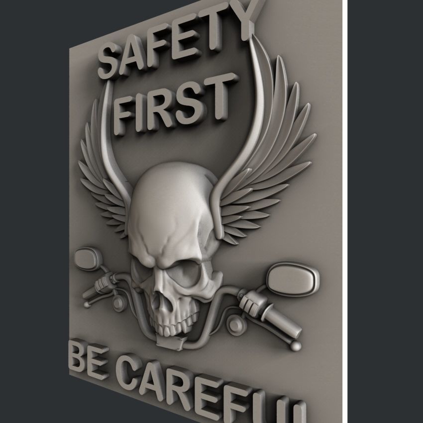 3d STL models for CNC safety first 3D model_2