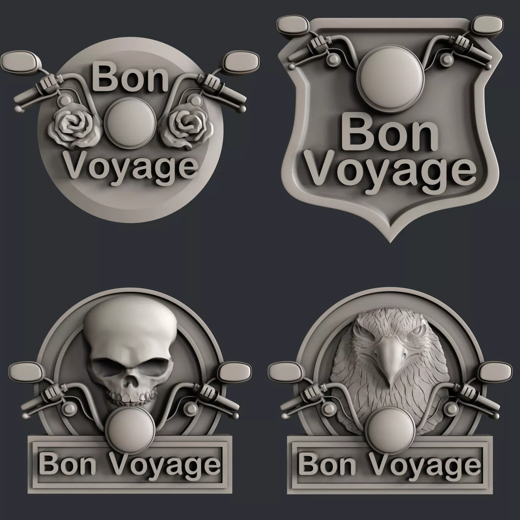 3d STL models for CNC Bon Voyage 3D model_0