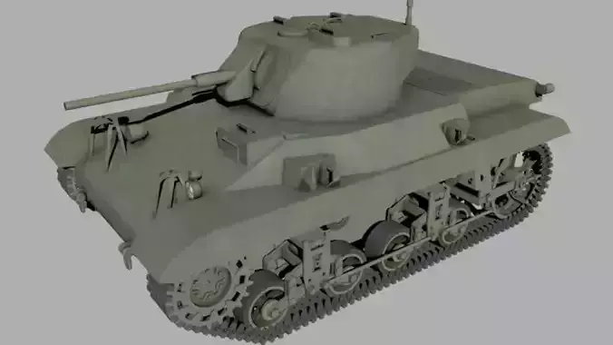 M22 Locust Tank with interior