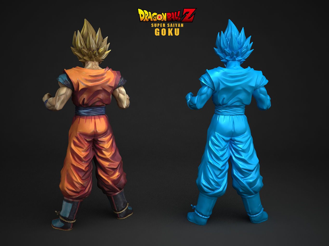 SUPER SAIYAN GOKU 2D Paint 3D model_15