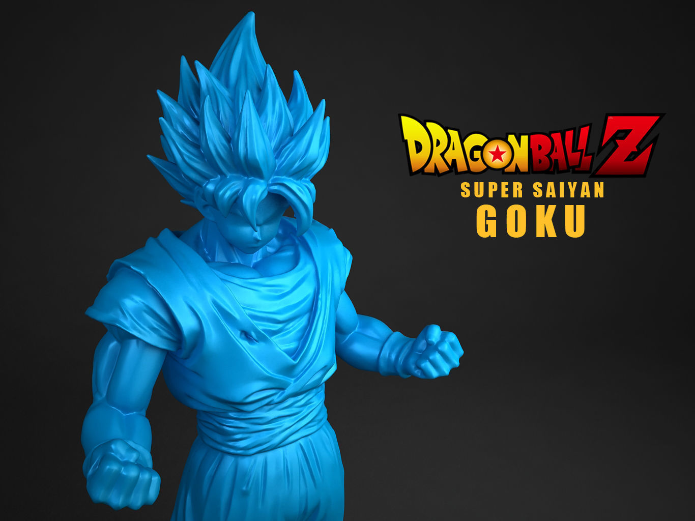 SUPER SAIYAN GOKU 2D Paint 3D model_21